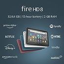 Fire HD 8 tablet, 8" HD display, 32 GB, (2020 release), designed for portable entertainment, Black