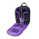 G-raphy Camera Bag Camera Backpack Waterproof by G-raphy 16" X 13" X 5" with Tripod Holder for DSLR Cameras, Mirrorless Cameras,Lens, Flashes and Other Accessories (Purple)