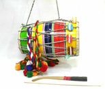 Instrumento musical indio cuerda de madera melodía bebé Dholak para niños