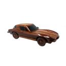 Winston Porter Cartland Wooden Corvette Stingray Automobil Model Wood in Brown/Gray | 4 H x 13 W x 5 D in | Wayfair
