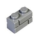 LEGO Parts and Pieces: Light Gray (Medium Stone Grey) 1x2 Masonry Profile Brick x100