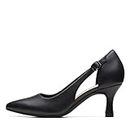 Clarks Collection Women's Kataleyna Rae Pump, Black Leather, 11 Wide US