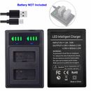 NB-10L LCD USB  DUAL Battery Charger for Canon Powershot G15 G16 G3X G1X