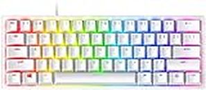 Razer Huntsman Mini - Mercury Edition - 60% Optical Gaming Keyboard (Linear Red Switch, White) I Rgb Customizable Backlighting - Rz03-03390400-R3M1, Wired