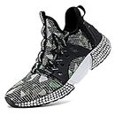 WETIKE Boys Shoes Boys Sneakers Girls Tennis Shoes Athletic Durable Lightweight Non-Slip Running Shoes(Green Camo,7)