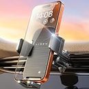 LISEN 2023 Wider Clamp & Metal Hook Phone Holder Car Vent [Thick Cases Friendly] Car Phone Holder Mount Automobile Hands Free Cradle Air Vent Car Accessories car Essentials for iPhone Smartphone