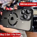 Shockproof Mag Safe TPU Case For iPhone 15 14 Pro Max 13 12 11 Camera Lens Cover