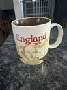 Starbucks England Coffee Mug Cup Collector Series Shakespeare Brown 2010 16 oz