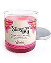Stargazer Lily Candle - Large Pink 16.5 Oz. Highly Scented Jar Candle - Made with Natural Oils - Flower & Floral Collection