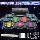 Bluetooth Drum Set for Beginners Kids Learn to Play Portable Electronic Drums AU