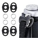 2 Pairs Camera Strap Eyelet Split O Ring & Leather Cover Piece for Nikon Z50 Canon M50 Fujifilm X100V X100F XT4 XT3 XT2 XT30 XT20 Sony A6100 A6000 A6300 A6400 A6500 A6600 A7RIV A7RIII A7III A7R A7S A7