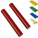 A-Star Red Wood Claves, 20cm - 2Pcs/Par - Palillos de ritmo de mano, Instrumento de percusión de madera