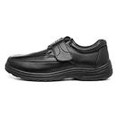 Hobos Bo Mens Easy Fasten Black Shoe - Size 9 UK - Black
