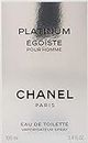 Chanel Egoiste Platinum Eau De Toilette Spray for Men, 100ml