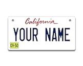 Bleu Reign Personalized License Plate California Mini Kids Bicycle (3x6 in)