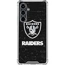 Skinit Clear Phone Case Compatible with Galaxy S23 FE - Officially Licensed NFL Las Vegas Raiders Distressed Design