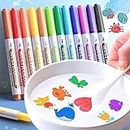 Whiteboard Magical Water Painting Pens for Kids ,Magic Water Pen Set Pack of 12 Pcs with Ceramic Spoon Making Magic Doodle Water Erasable Markers Floating Pens ( Pack of 12 + 1 Ceramic Spoon Free )