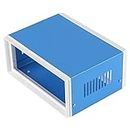 Akozon Enclosure Project Case DIY Box Junction Case Elektronische Gehäuse Blue Metal Enclosure Preventive Case 170 130 80 mm / 6,69 x 5,12 x 3,15 Zoll