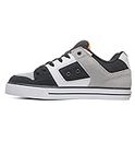 DC Shoes Men's Pure Low-Top Sneakers, (Dark Grey/Orange Go0), 10 UK