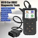 V619 12v auto obd2 diagnose tools obd 2 scanner überprüfen motor system batterie tester code leser