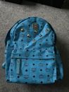 baby blue mcm large backpack