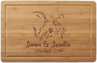 Personalised Laser Engraved Beauty and the Beast Disney Chopping Board Gift 