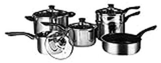 Premier Interiors Cookware Set 6pc Cookware Set, Stainless Steel, Bakelite handles Argent 52 x 28 x 23 cm