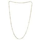 Shreyadzines Women's Gold Plated Traditional Design Long Necklace/Chain | Gold