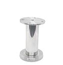 EHardware Depot Stainless Steel Furniture Legs Cabinet Legs Round for Cabinet Sofa Table Kitchen Feet Replacement (Pack of 1 Piece Only) (2 Inch, Chrome)