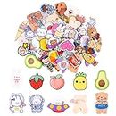 50 PCS Cute Pins for Backpacks Cartoon Enamel Pins, 50 Styles Cartoon Fruit Pattern Kawaii Lapel Pins Aesthetic Button Pins for Backpacks for Girl Clothing Bag Accessories Jacket Hat Hoodies Gift, One
