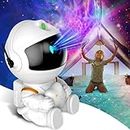 EveryKip® Astronaut Galaxy Star Projector, Luz Nocturna con Nebulosa, 8 Modos, 360° Rotación y Control Remoto, Dormitorio y Proyector de Techo, Mejores Regalos Para Niños y Adultos