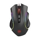 Redragon M602 RGB Wired Gaming Mouse RGB Spectrum Backlit Ergonomic Mouse Griffin Programmable with 7 Backlight Modes up to 7200 DPI for Windows PC Gamers [Black]