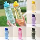 New Design Portable Clear Plastic Travel Cup Sports Drinking Water Bottle SET 4