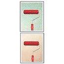 MYADDICTION Set 2pcs 7 Embossed Pattern Painting Roller Brush Tool Wall DIY Decor 7#" Home & Garden | Home Improvement | Building & Hardware | Painting Supplies & Sprayers | Painting Rollers & Sponges