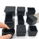 Square Rubber Chair Ferrules Table Feet Leg Cap End AntiScratch Floor Protector