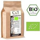 C&T Bio Espresso Crema | Cafe 1000 g ganze Bohnen im Kraftpapierbeutel 1kg Kaffee für Siebträger, Vollautomaten, Espressokocher