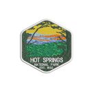 Hot Springs National Park Patch Embroidered Iron-on Applique Nature Souvenir