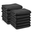Moving Blankets 80" x 72" Pro Economy - 12 Pack - Black Shipping Furniture Pads