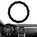Fuzzy Steering Wheel Cover - Car Interior Accessories 14.96inch, Anti Slip Luxury Furry with Inner Ring Fashion Fuzzy Steering Wheel Cover for Winter Warm