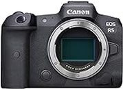 Canon EOS R5 45MP Full-Frame Mirrorless Digital Camera Body (8K RAW Video, 4K 120p Video, 20 FPS, Eye Auto Focus, Upto 8 Stop is) - Black