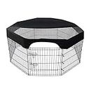 OMNIOF Luogo di Gioco per Animali Domestici Pet Playpen Cover Portable Cage Cover Enclosure Dog Puppy Rabbit