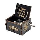 Yorten Harry Potter Music Box Wooden Classic Music Box with Hand Crank for Girls Boys Kids Friends Family