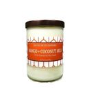 Dancing Orchid Soapworks Soy Wax Mango & Coconut Milk Scented Jar Candle Soy in Orange/White | 4 H x 4 W x 4 D in | Wayfair 689585251031