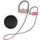 Stiive Bluetooth Headphones, Wireless Sports Earbuds IPX7 Waterproof with Mic, Stereo Sweatproof in-Ear Earphones, Noise Cancelling Headsets for Gym Running Workout, 16 Hours Playtime - PinkGrey