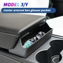 Center Console Organizer Car Armrest Storage Boxes Glasses For Tesla Model 3/Y