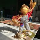 Muñecas Annalee Cosecha Acción de Gracias Espantapájaros Con Etiquetas Otoño Halloween De Colección