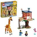 LEGO Creator 3in1 Safari Wildlife Tree House 31116 Building Kit (397 Pcs),Multicolor