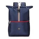 Protecta Reload Roll Top Laptop Backpack - Classic Design With Modern Convenience - Fits Laptops With Screen Size Up to 15.6" (Navy & Red)