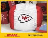 Kansas City CHIEFS Bean Bag Cover, NFL Football BeanBag Gift, (covers only)