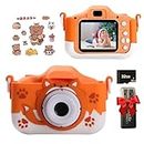 Kids Camera Toys for 3 4 5 6 7 8 9 10 11 12 Year Old Boys/Girls, Kids Digital Camera for Toddler with Video, Birthday Festival Gifts for Kids, Selfie Camera for Kids, 32GB TF Card